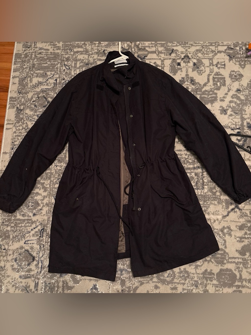 Black Utility Jacket -Classic Lightweight Coat
